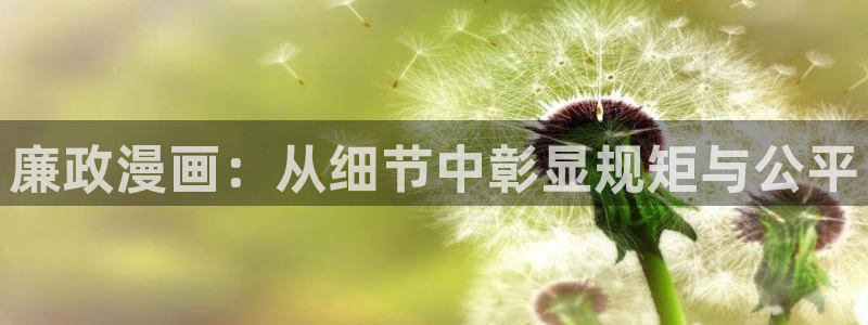 耽漫网之家：廉政漫画：从细节中彰显规矩与公平